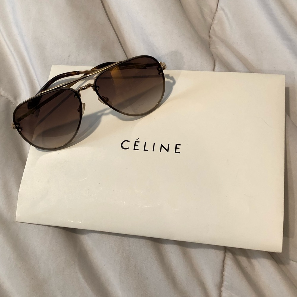 Céline Gold/Bronze Aviators CL41392